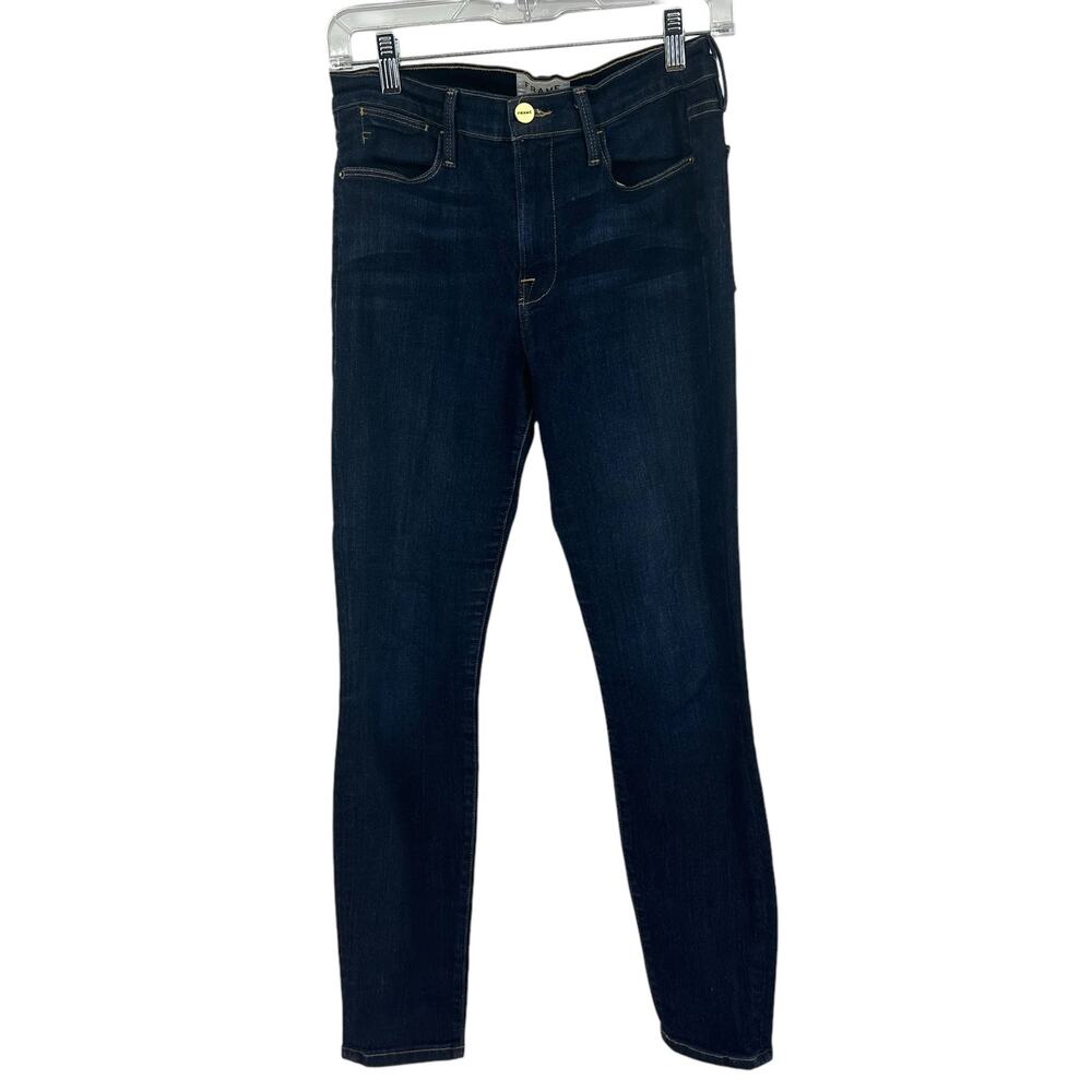 Frame Denim Dark Wash Le High Skinny Crop Jeans Sz 28